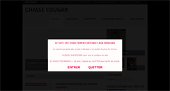 Desktop Screenshot of chasse-cougar.com